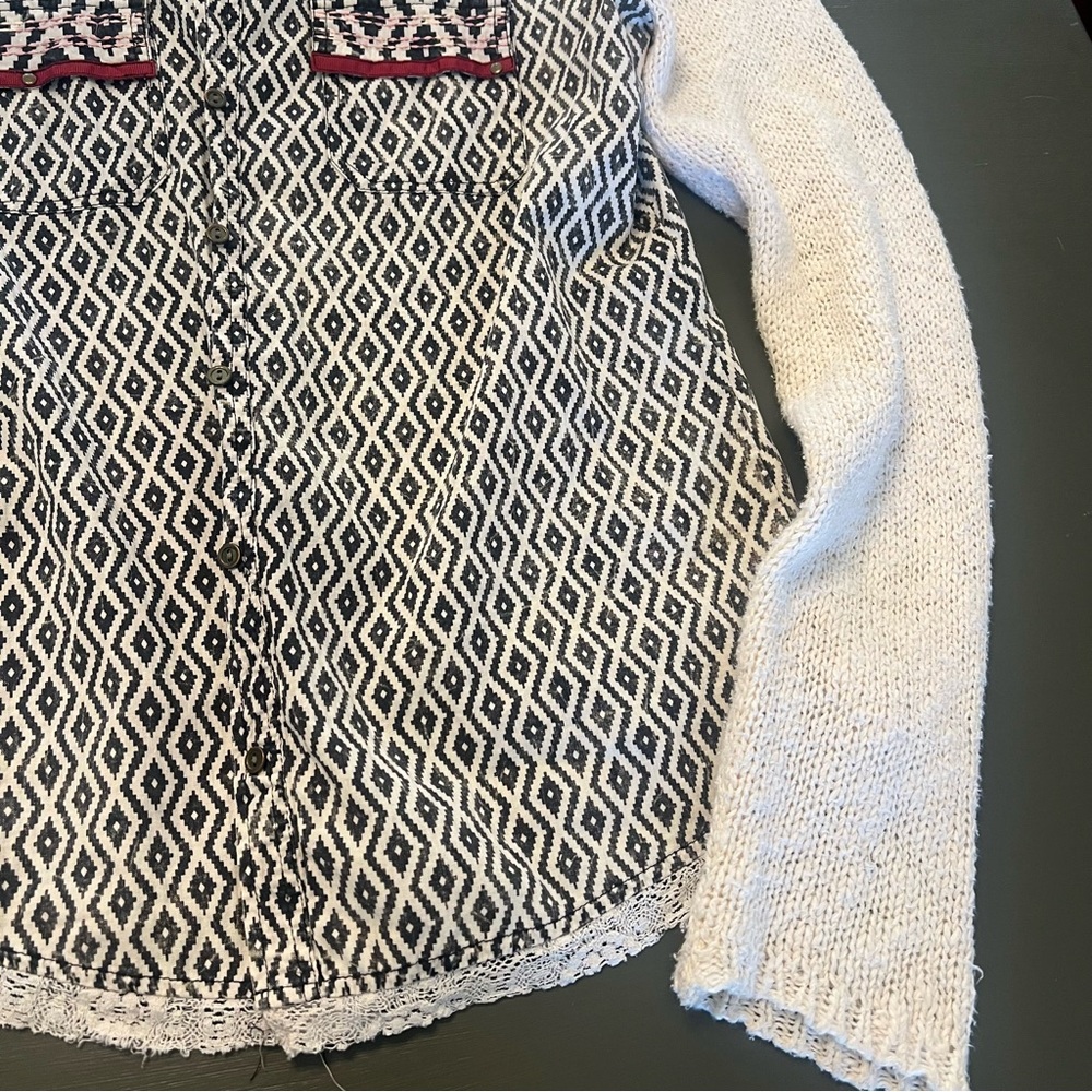 Bke Patterned Button Down - image 8